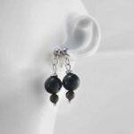 Mystical Protection with Obsidian – Set – Bracelet, Earrings and Necklace (Class A) - Image 2
