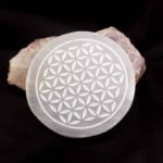 Flower of Life – Selenite, Class A | Energy Charging and Cleansing Plate