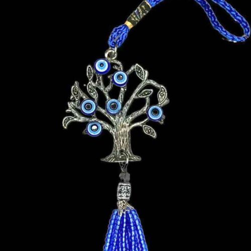 Tree of Life and Blue Eye Hanging Amulet – Triple Power for Prosperity and Protection - Image 5