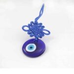 “Blue Eye Nazar” Hanging Amulet with Feng Shui Knot - Image 2