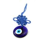 “Blue Eye Nazar” Hanging Amulet with Feng Shui Knot - Image 3