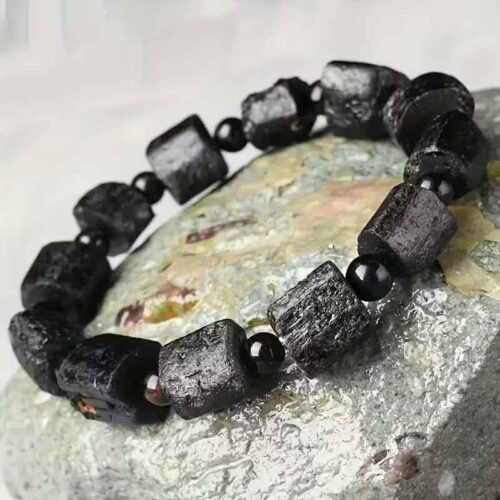 Raw Power from Nature, Black Tourmaline Bracelet - Image 3
