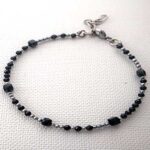 The Black Guardian – Black Tourmaline and Hematite Bracelet with Free Earrings - Image 2