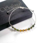 Solar Harmony, Luxury Bracelet with Colorful Faceted Tourmaline - Image 6