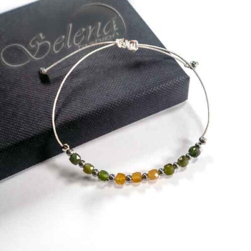 Solar Harmony, Luxury Bracelet with Colorful Faceted Tourmaline - Image 6