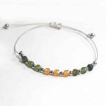 Solar Harmony, Luxury Bracelet with Colorful Faceted Tourmaline - Image 9