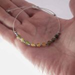 Solar Harmony, Luxury Bracelet with Colorful Faceted Tourmaline - Image 5