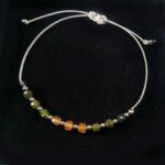 Solar Harmony, Luxury Bracelet with Colorful Faceted Tourmaline - Image 3