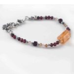Inner Rhythm – Bracelet with Citrine, Garnet and Rutilated Quartz - Image 7