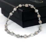 Sunrise Above the Mist, Luxury Bracelet, Faceted Labradorite - Image 5