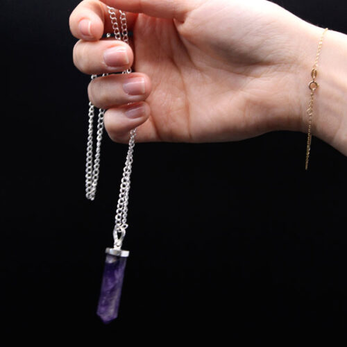 Amethyst Pendant with Classic Pointed Stone - Image 3