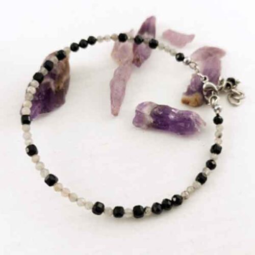 Lunar Protection – Labradorite and Black Tourmaline Bracelet - Image 6