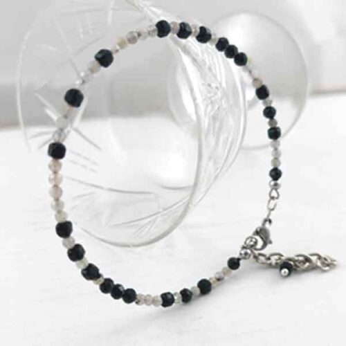 Lunar Protection – Labradorite and Black Tourmaline Bracelet - Image 2