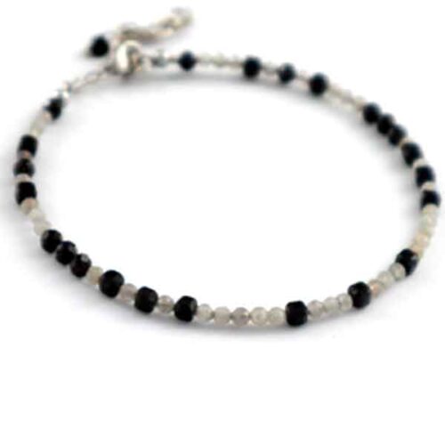 Lunar Protection – Labradorite and Black Tourmaline Bracelet - Image 3