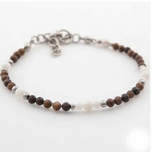 Power of the Storm Set, Pietersite and Mother of Pearl – Bracelet, Earrings, Ring - Image 10