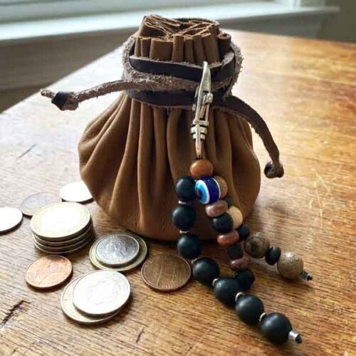 Abundance Amulet - Genuine Leather Pouch - Image 2