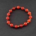 Fire and Stability Set - Carnelian and Tiger’s Eye Bracelet and Necklace | Natural Stones - Image 3