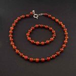 Fire and Stability Set - Carnelian and Tiger’s Eye Bracelet and Necklace | Natural Stones - Image 8