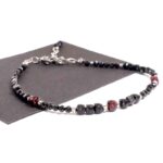 Black Tourmaline, Luxury Bracelet with Tourmaline and Garnet - Image 14