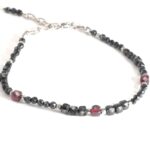Black Tourmaline, Luxury Bracelet with Tourmaline and Garnet - Image 10