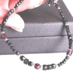 Black Tourmaline, Luxury Bracelet with Tourmaline and Garnet - Image 9