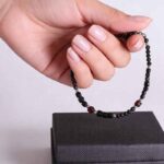 Black Tourmaline, Luxury Bracelet with Tourmaline and Garnet - Image 2