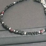 Black Tourmaline, Luxury Bracelet with Tourmaline and Garnet - Image 11