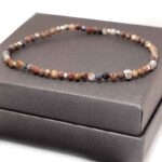 Pietersite Bracelet, 3 mm Faceted Natural Beads, Grade A - Image 2