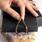 Pietersite Bracelet, 3 mm Faceted Natural Beads, Grade A - Image 9