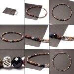 Pietersite Bracelet, 3 mm Faceted Natural Beads, Grade A - Image 11