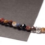 Pietersite Bracelet, 3 mm Faceted Natural Beads, Grade A - Image 12