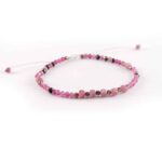 Balance of the Heart, Luxury Bracelet with Faceted Pink Tourmaline and Pyrite - Image 5