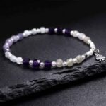 Northern Lights, Designer Bracelet with Tanzanite, Amethyst, Aquamarine and Labradorite