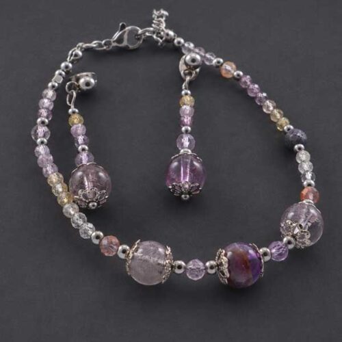 Designer Bracelet “Inner Compass” – Auralite-23, Super 7 and Sapphire - Image 10