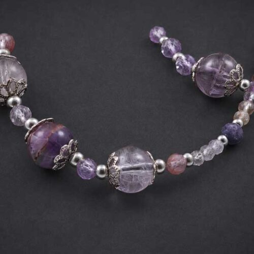 Designer Bracelet “Inner Compass” – Auralite-23, Super 7 and Sapphire - Image 4