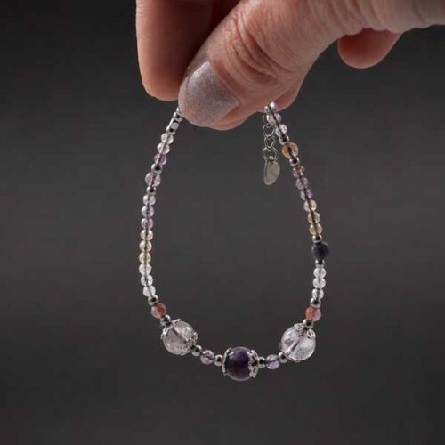 Designer Bracelet “Inner Compass” – Auralite-23, Super 7 and Sapphire - Image 12