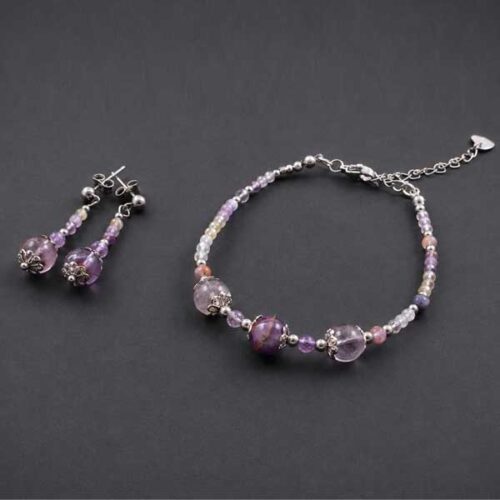 Designer Bracelet “Inner Compass” – Auralite-23, Super 7 and Sapphire - Image 7