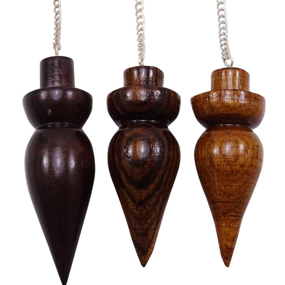 durveni-mahala Wooden Pendulum, Various Colors and Sizes, “Black Wood” - Image 1