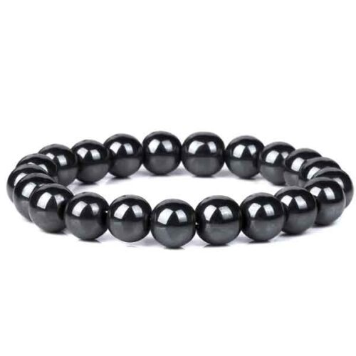 Non-Magnetic Graphite-Black Hematite – Handmade Bracelet - Image 2
