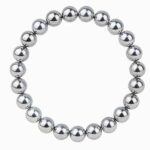 Hematite, Non-Magnetic, Bright Silver-Tone - Handmade Bracelet - Image 3