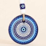 Mandala Amulet with Blue Evil Eye – Symbol of Protection and Harmony