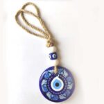 Amulet with Blue Evil Eye and Elephants – for Good Luck and Protection - Image 2