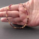 Golden Impulse bracelet, luxury bracelet with premium Garnet and Citrine - Image 2