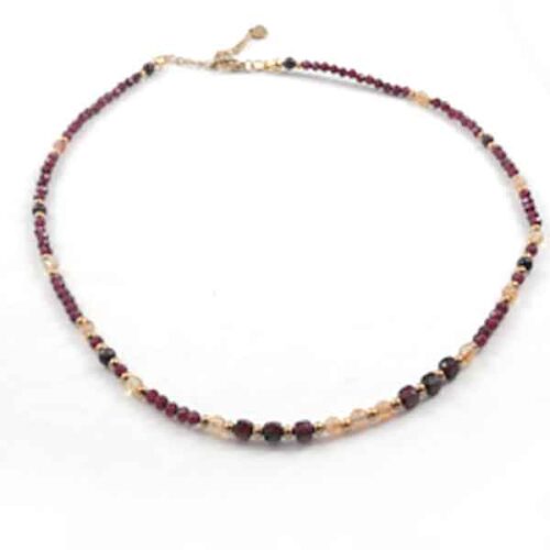 Golden Impulse - luxury necklace with premium Garnet and Citrine - Image 5