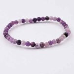 Lepidolite, handmade bracelet, natural stone, Class A - Image 13
