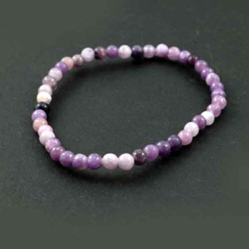 Lepidolite, handmade bracelet, natural stone, Class A - Image 12