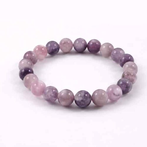 Lepidolite, handmade bracelet, natural stone, Class A - Image 8