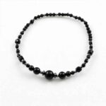 Night Contour Bracelet – Grade A Black Tourmaline, Cubes, Beads, Faceted - Image 5
