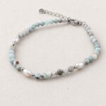 The Power of the Lagoon – Natural Larimar and Pearl Bracelet – Premium Grade - Image 5