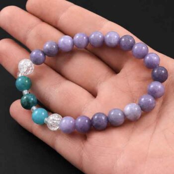 New Horizon - bracelet with Lepidolite, Apatite and Clear Quartz